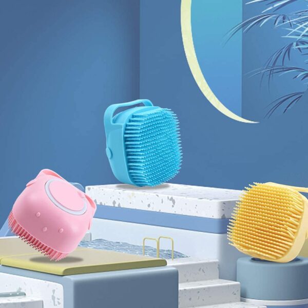 Silicone Bath Brush with Soap Dispenser - Image 4