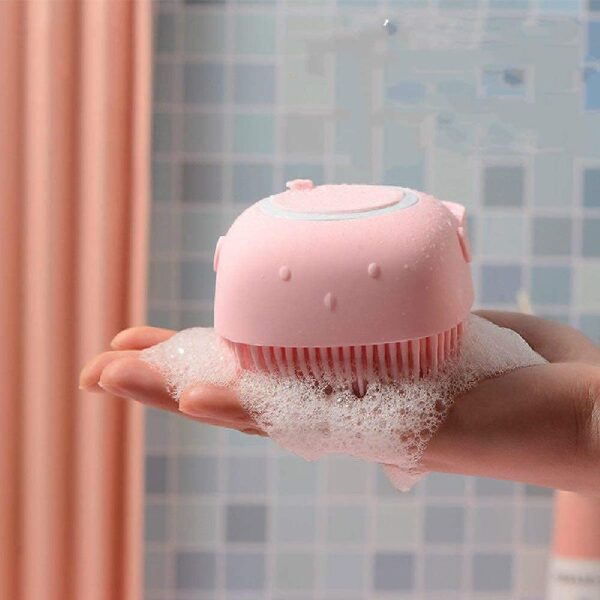 Silicone Bath Brush with Soap Dispenser - Image 3