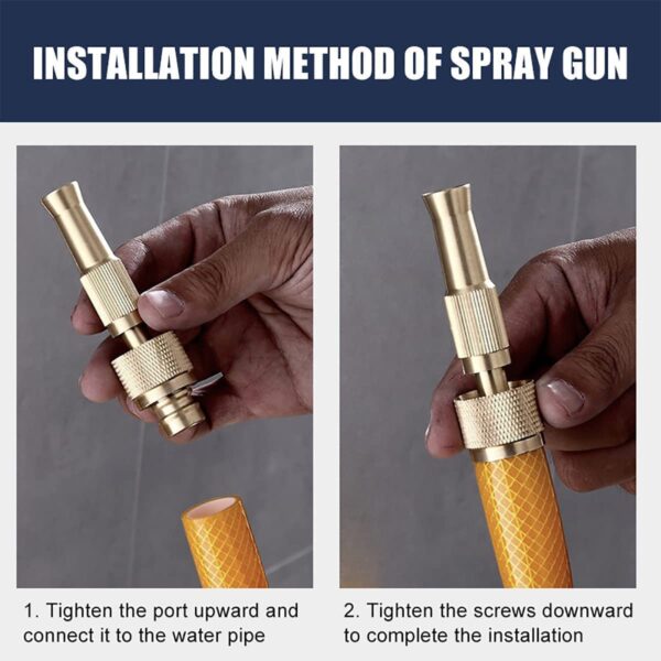 Brass Water Spray Nozzle Gun - Image 6