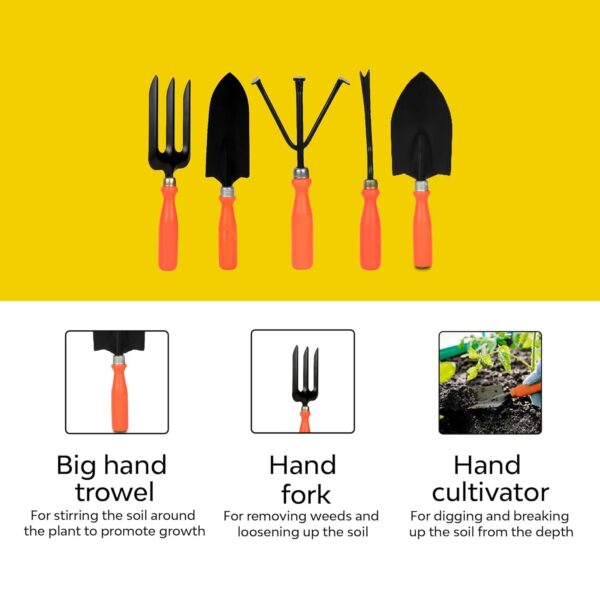 Gardening Hand Tools Set Of 5 - Image 5