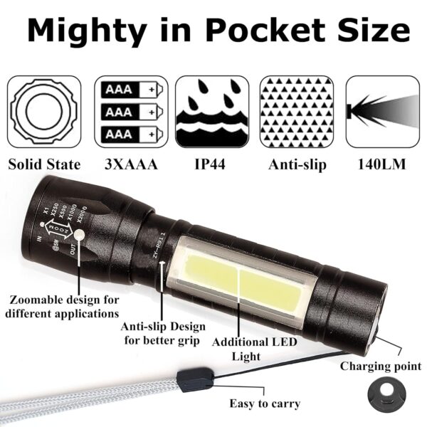 LED Flashlight Torch Light - Image 2